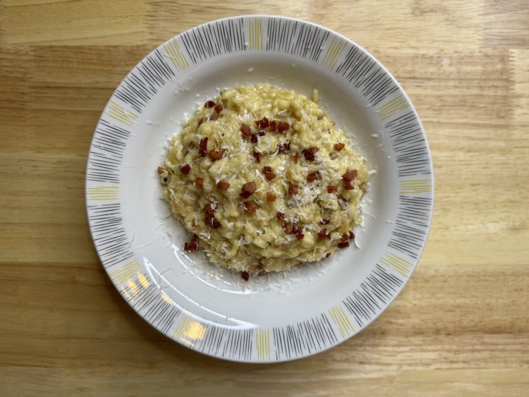 Risotto Carbonara by glassofweinstein - FoodSocial