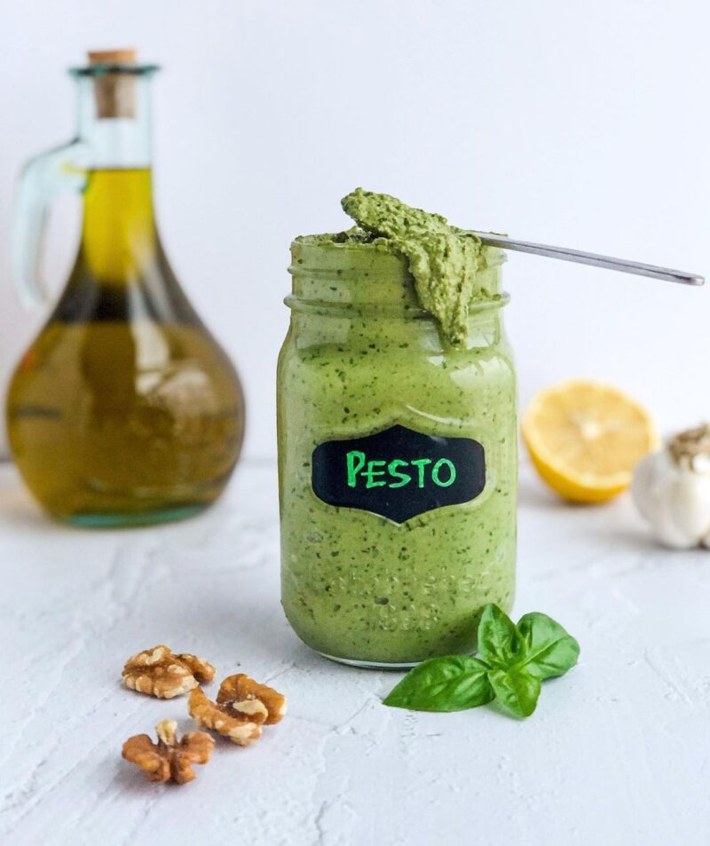 Vegan, Whole30 Basil Pesto by Priyanka Nadkarni - FoodSocial