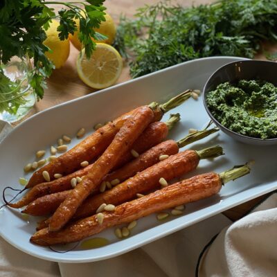 Carrot Top Pesto