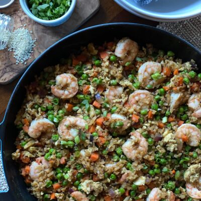 Cauliflower Fried Rice with Shrimp