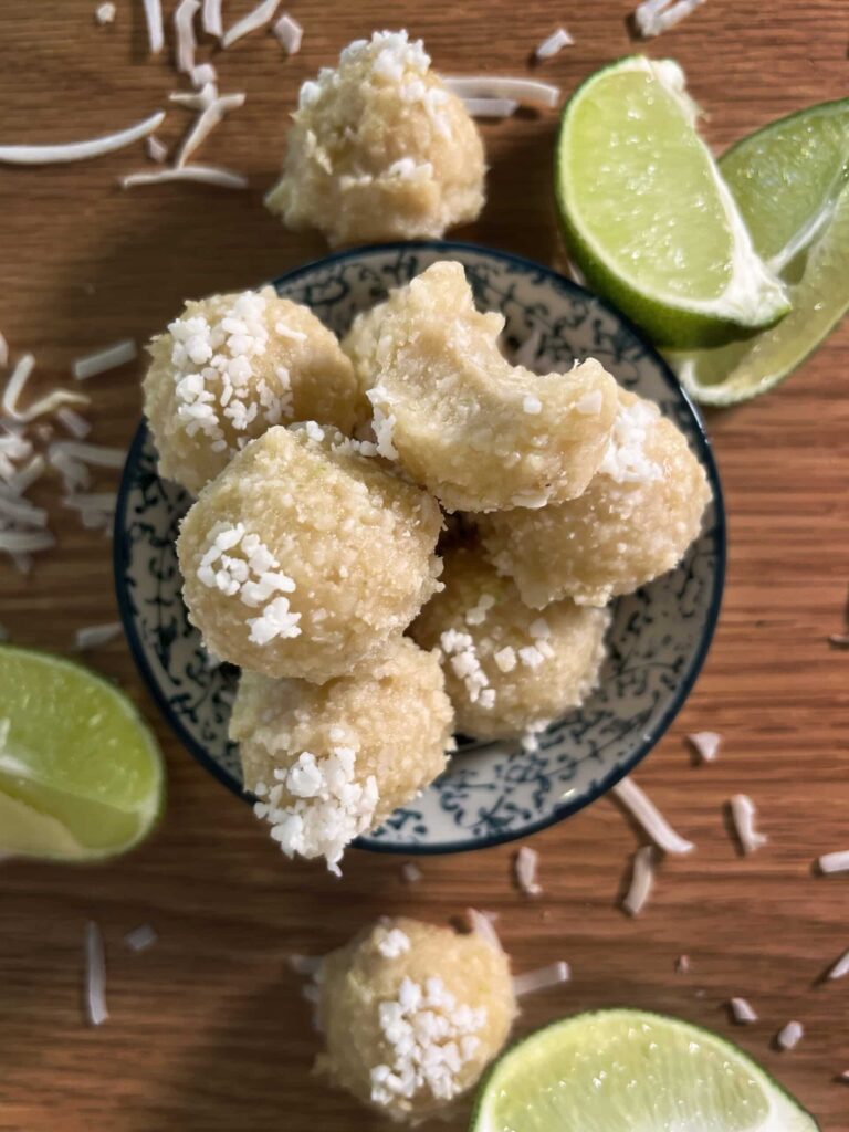 Coconut Lime Protein Balls by freebellyrecipes - FoodSocial