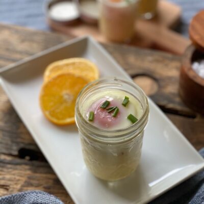 Coddled Eggs with Potato Puree