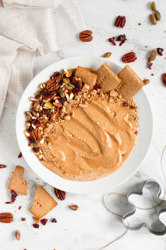 Gingerbread Smoothie Bowl by Caked By Katie - FoodSocial