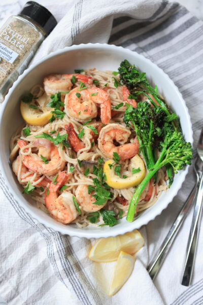 Gluten-Free Herbed Shrimp Pasta