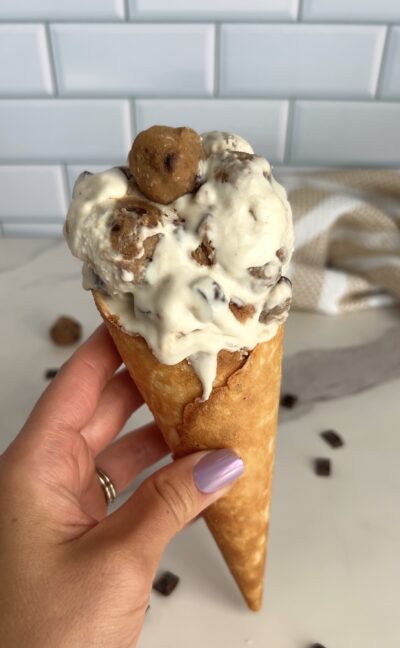 Chocolate Chip Cookie Dough Ice Cream! (dairy free)