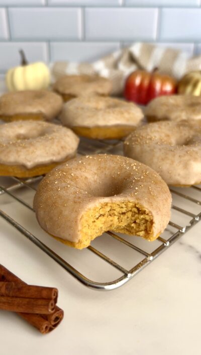 Maple Glazed Pumpkin Donuts