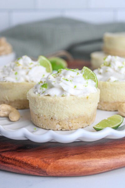 Vegan Mini Key Lime Cheesecakes