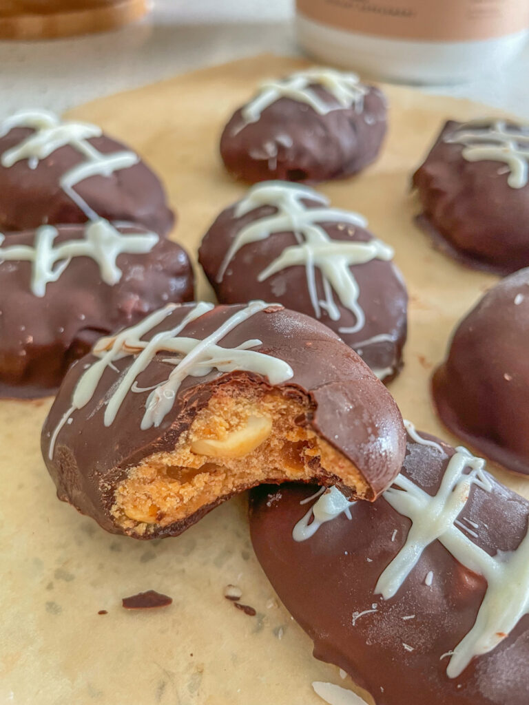 Football Peanut Butter Cups by Marissaswholelife - FoodSocial