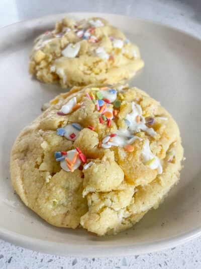 High Protein Birthday Cake Cookies