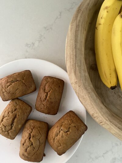 Mini Banana Bread Loaves