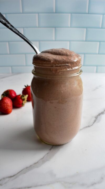 Chocolate Strawberry Chia Pudding