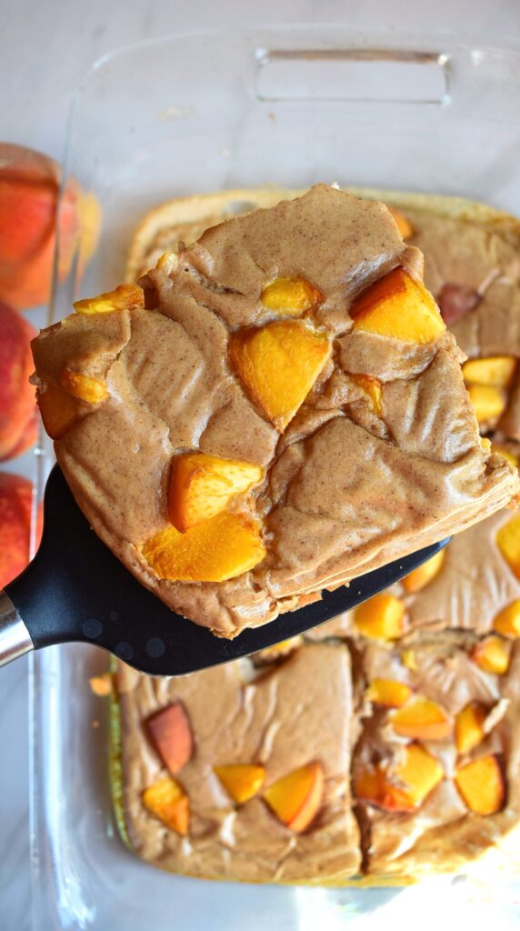 Peach Baked Pancakes by joyfuleatsnbeats - FoodSocial