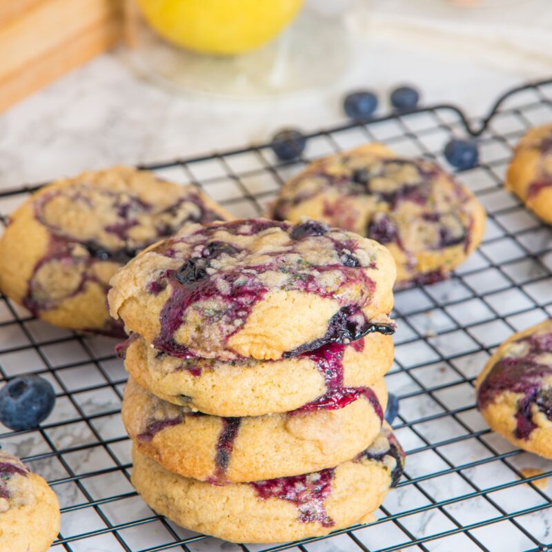 Lemon Blueberry Cookies by A Sweet Thyme | Gwen Wolken - FoodSocial