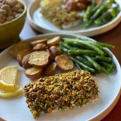 Pistachio-Crusted Mahi Mahi