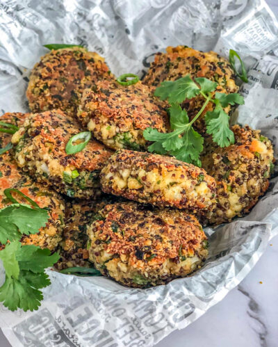 Low Carb, High Protein Quinoa Paneer Patties