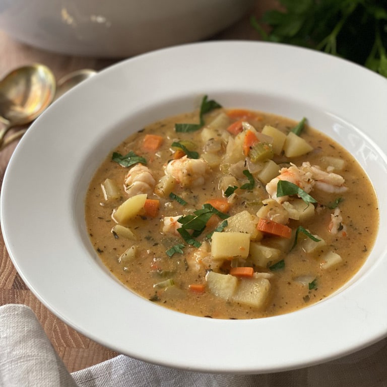Shrimp & Potato Chowder by Reed Dunn - FoodSocial