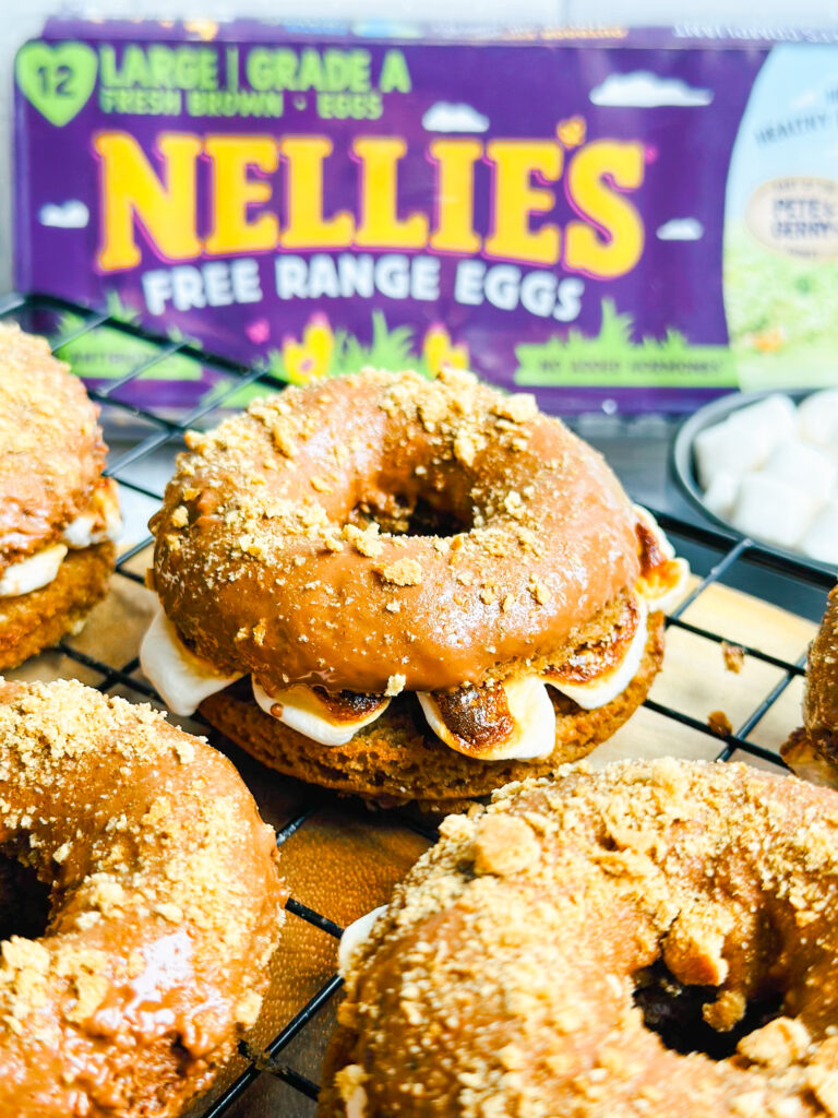 Campfire Smore’s Donut Sandwiches by LivLaughCook - FoodSocial