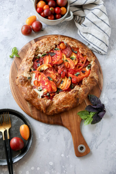 Fresh Tomato Galette with Feta and Basil