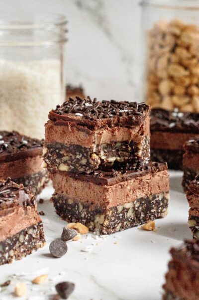 No-Bake Chocolate Bars (Gluten-Free & Vegan)