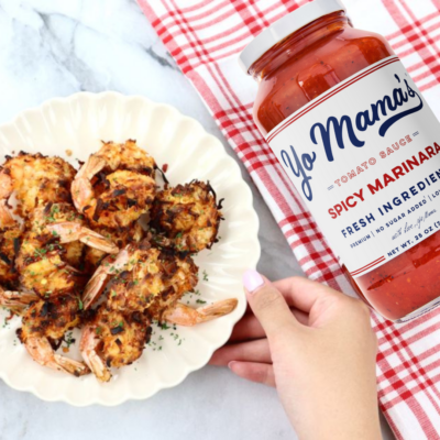 Spicy Marinara Coconut Shrimp