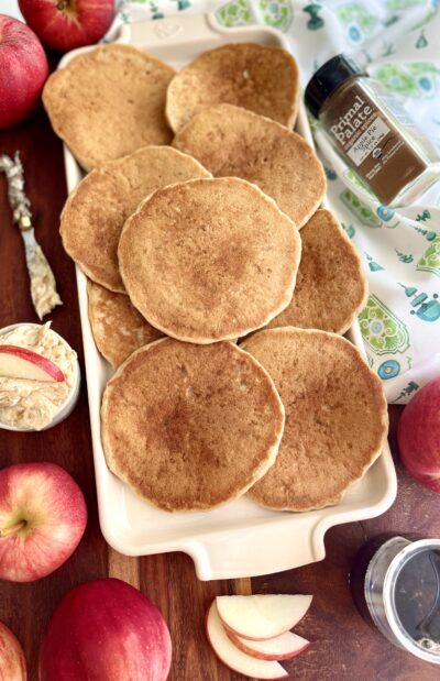 Caramel Apple Protein Pancakes