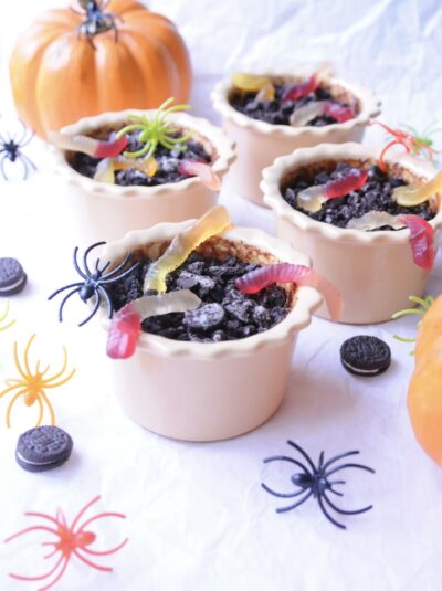 Pumpkin-Chocolate Pudding Dirt Cups (Gluten-Free/Vegan)