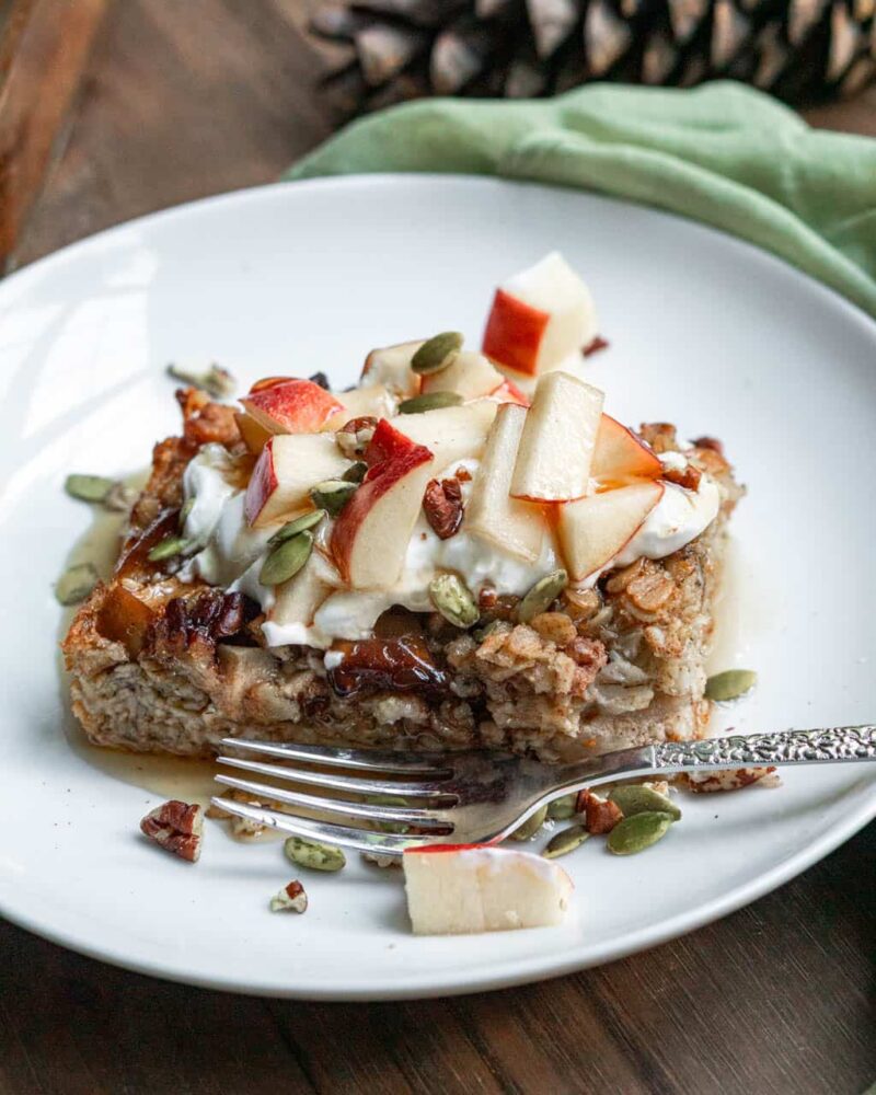 Apple and Cinnamon Baked Oatmeal by stillwoodkitchen FoodSocial