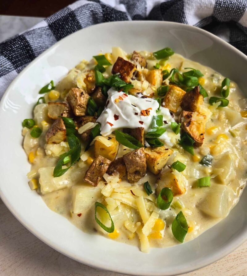 Creamy Potato Corn Chowder by the_happy_veg - FoodSocial