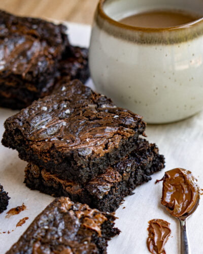 One Bowl Nutella Brownies (Gluten-Free)