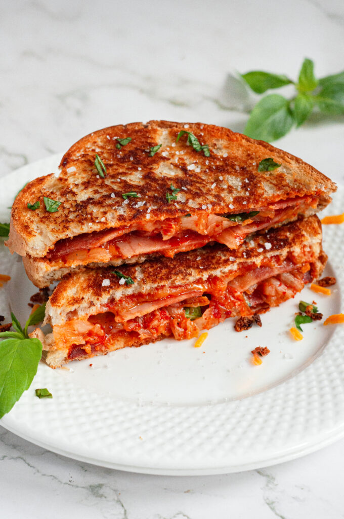 Kimchi Grilled Cheese Sandwich by Caked By Katie - FoodSocial