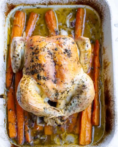 Easy Roast Chicken With Veggies