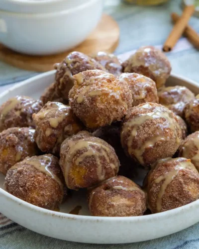 Pumpkin Bites with Coffee Glaze