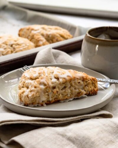 Gluten-Free Sugar Glazed Banana Scones