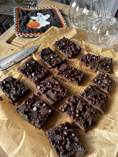 Fudgey Pumpkin Brownies