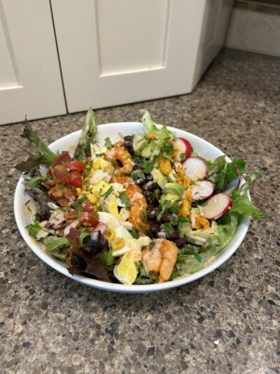 southwest shrimp cobb salad