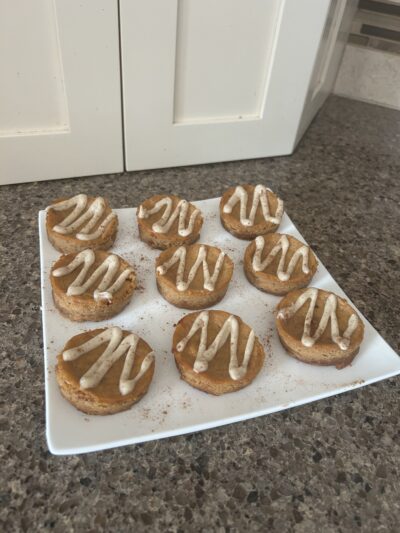 pumpkin pie protein cheesecake bites