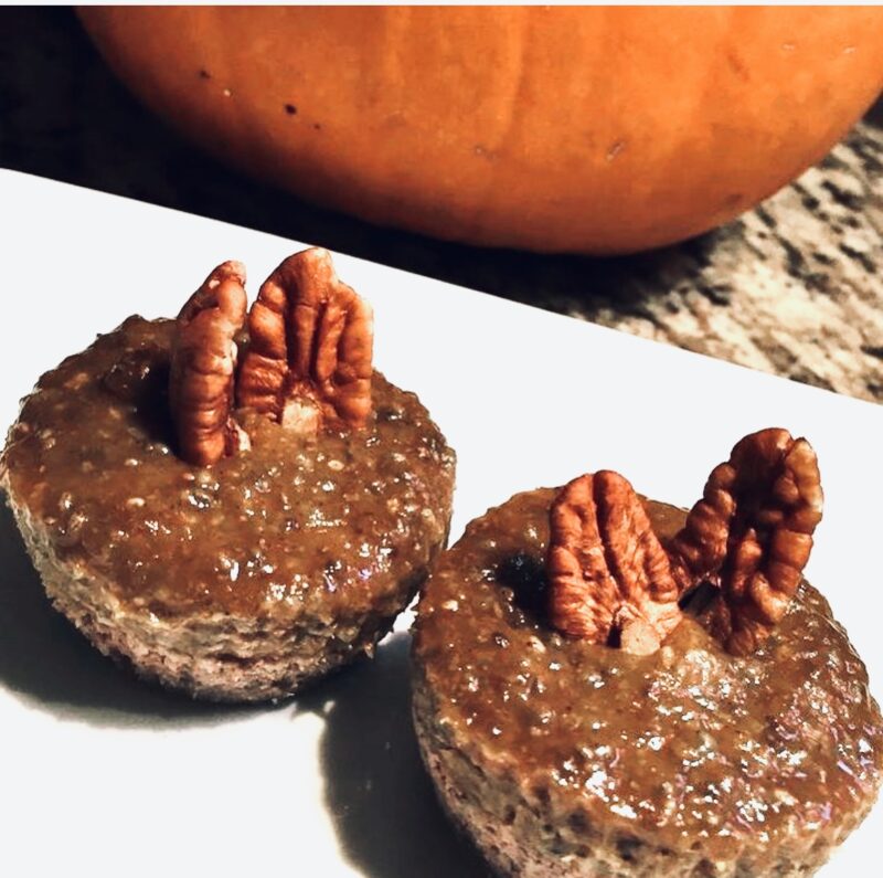 Vegan Pumpkin Pie Bites (GF) by Nutrition from a tiny Kitchen - FoodSocial