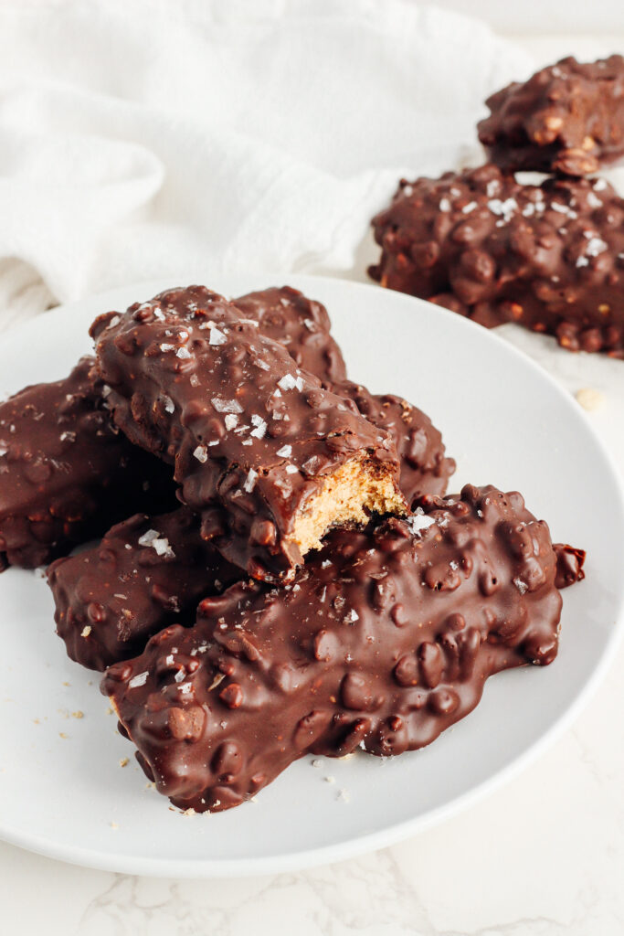 Cookie Dough Crunch Bars (high protein/grain-free) by Kat Condon - FoodSocial