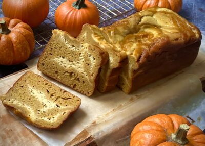 Keto Pumpkin Swirl Bread