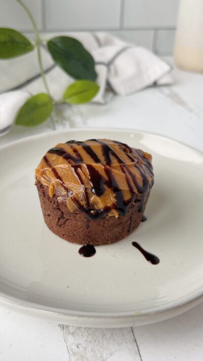 Salted Caramel Brownie Muffins- Gluten Free, Dairy Free