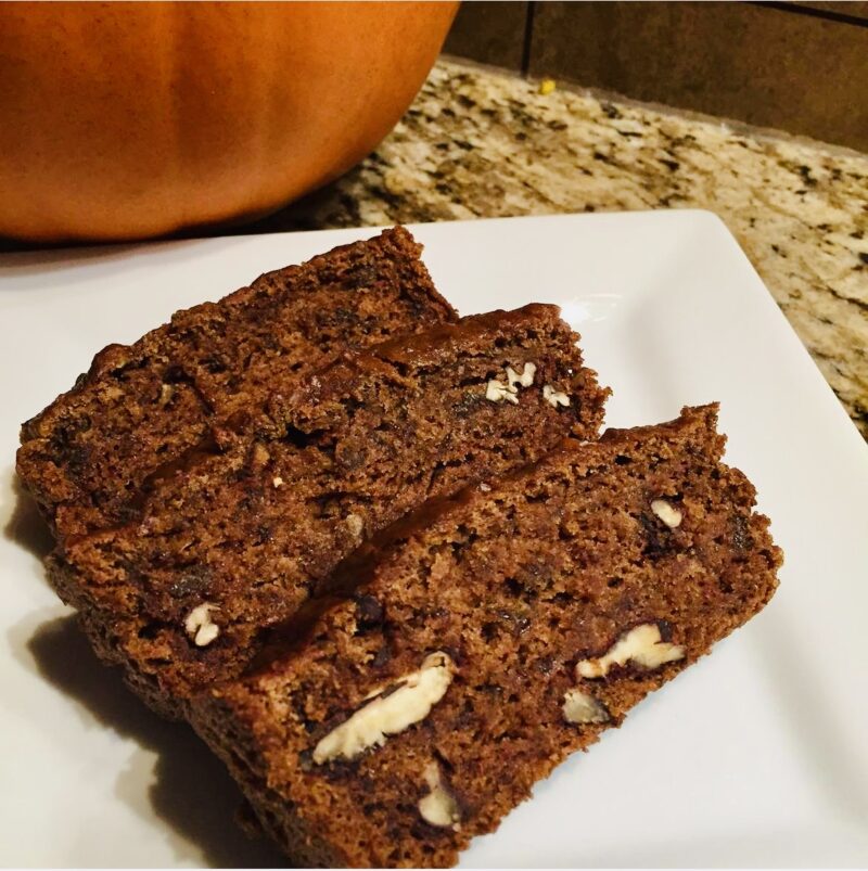 Vegan Pumpkin Bread by Nutrition from a tiny Kitchen - FoodSocial
