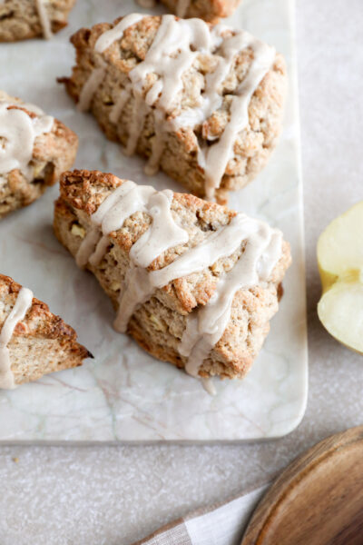 Spiced Sourdough Apple Scones