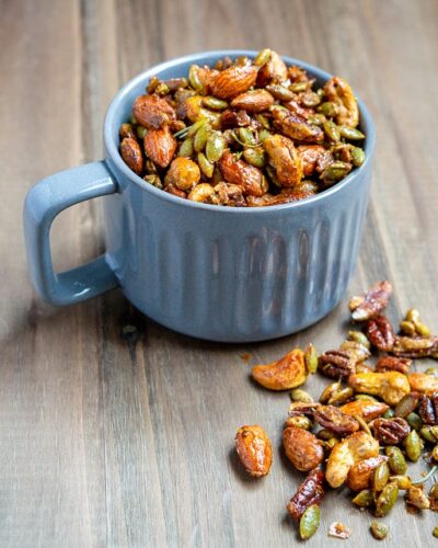 Sweet and Spicy Roasted Nuts