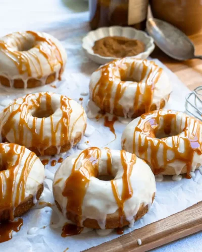 Gluten-Free Pumpkin Spiced Vanilla Donuts