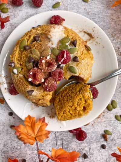 Pumpkin Protein Mug Cake