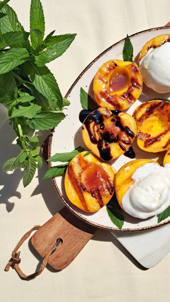 Easy Grilled Peaches by Riri's Recipes - FoodSocial
