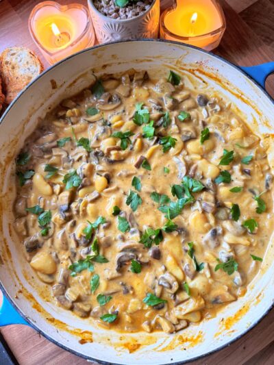 Mushroom & Butterbean Stroganoff