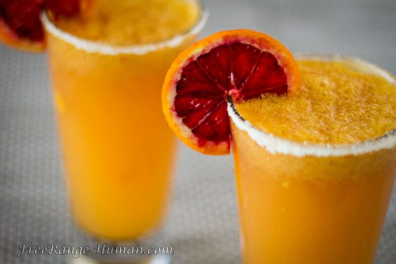 Blood Orange Mango Margarita by Pastured Kitchen - FoodSocial