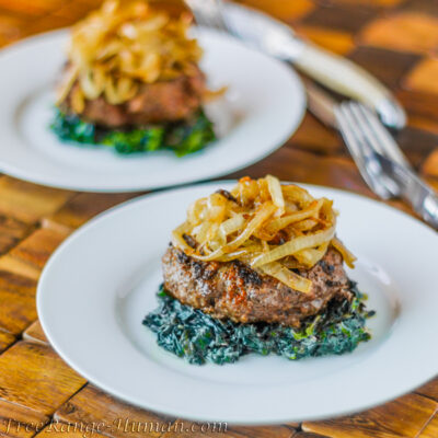 Cajun Burgers with Caramelized Onions