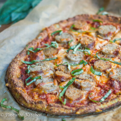 Crispy Cauliflower Crust Pizza